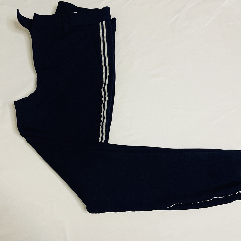 KUT from the Kloth Women's 0 Navy Blue Side Stripe Ankle Dress Pants Stretch